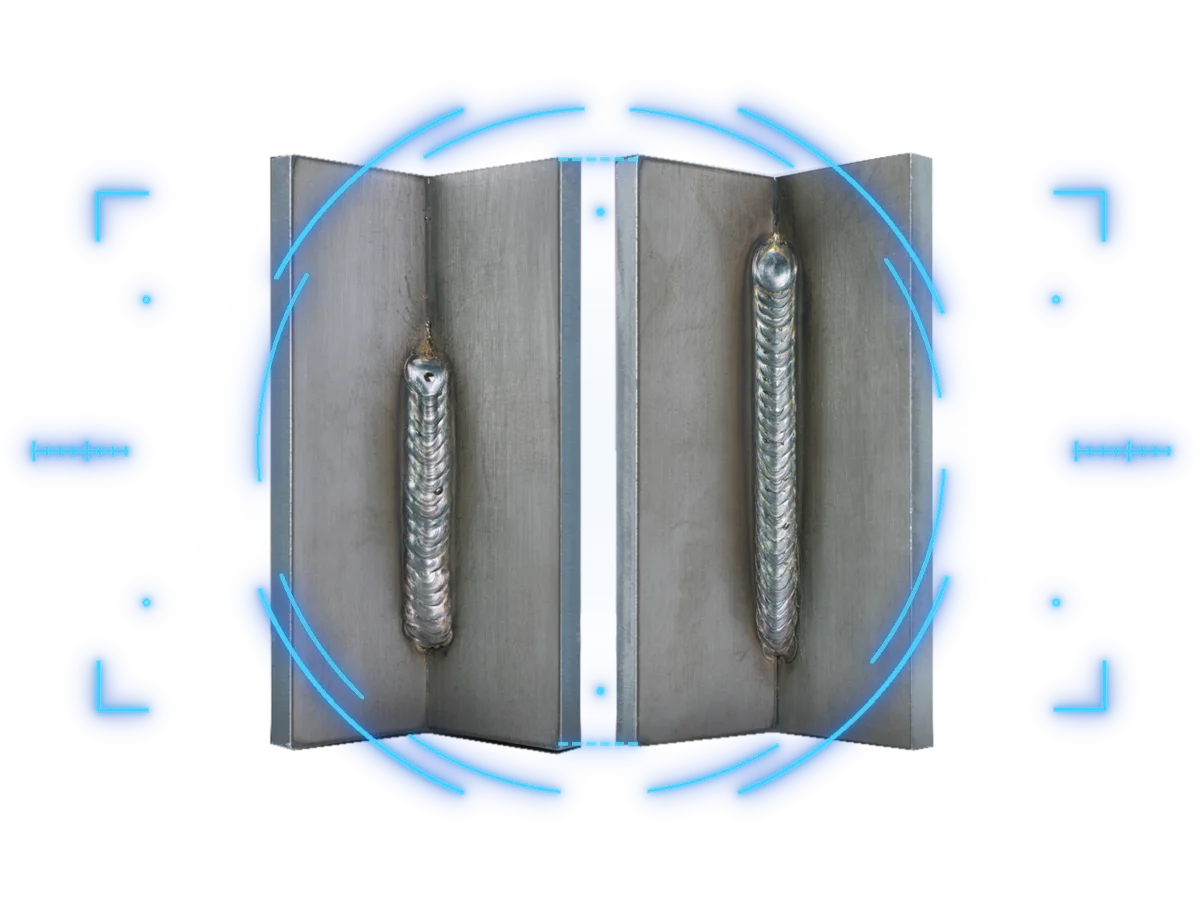 Lorch SpeedUp vertical fillet weld example