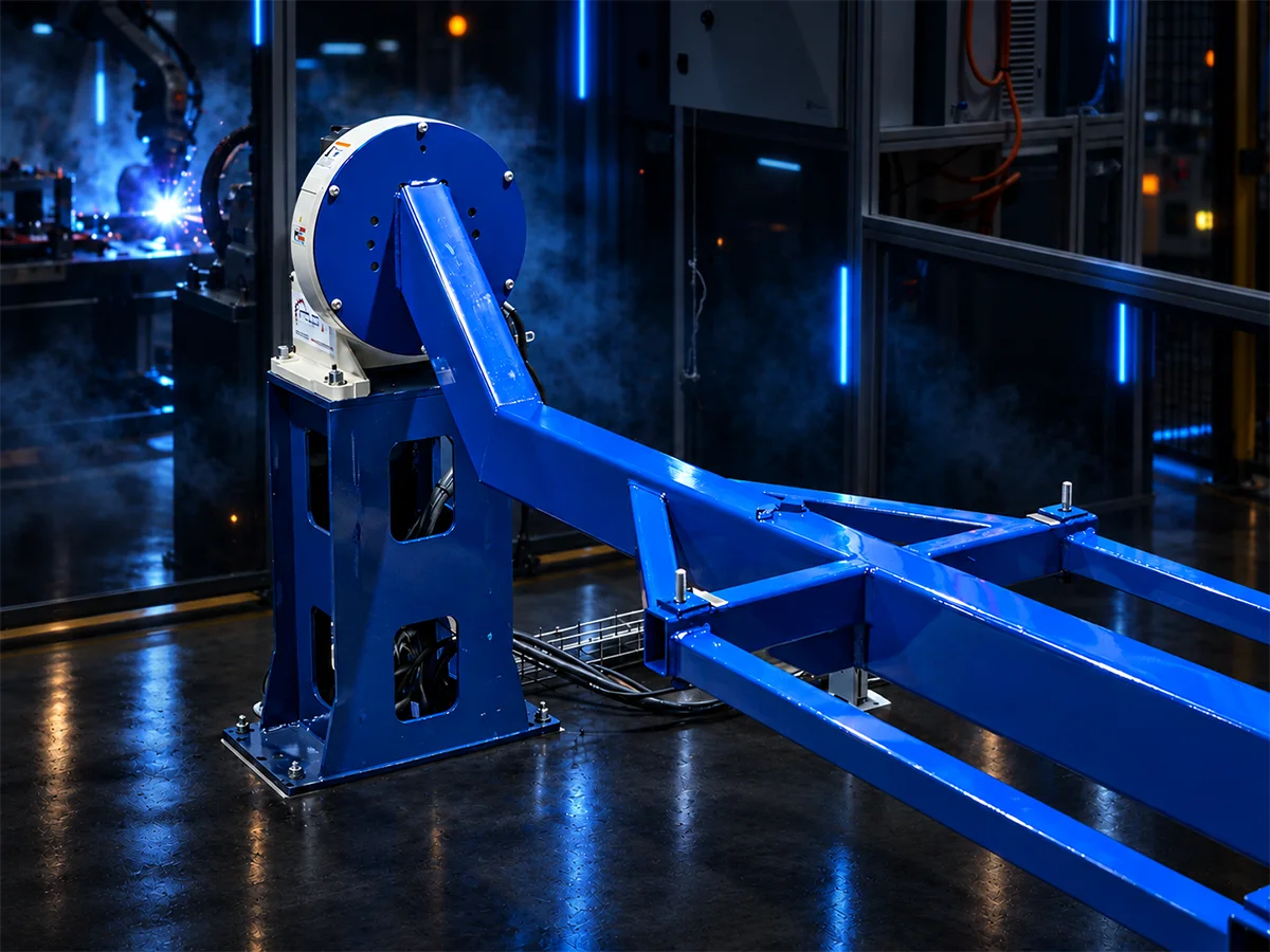 Robotic welding positioner for workpiece orientation